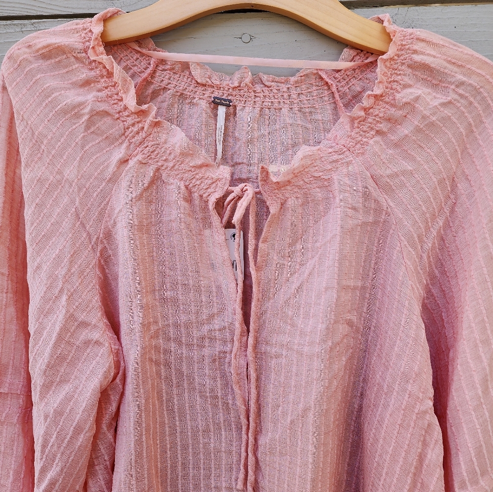 NWT Free People Out Of Town Top Strawberry Smoothie - Picture 8 of 12